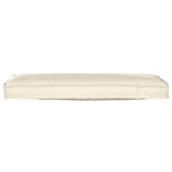 Pallet Cushion für Bank Creme 120x40x8 cm Oxford-Stoff