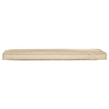 Außenkissen Beige Polyester 40 x 140 cm Abnehmbare Bezüge