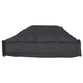 Außenkissen Schwarz Polyester Einzel Stuhlkissen Rechteckig