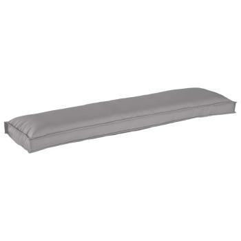 ARDEBO.de - Outdoorkissen Grau Polyester 150 cm x 40 cm x 7 cm Kissen
