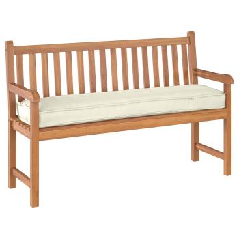 ARDEBO.de - Outdoor Kissen Creme Polyester 40 cm x 150 cm x 7 cm