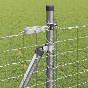 Zaunpfosten Kit Set aus 13 Silber Galvanisierter Stahl