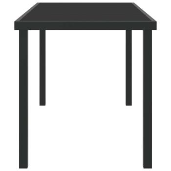 Gartentisch Schwarz 140 x 70 x 73 cm Metall