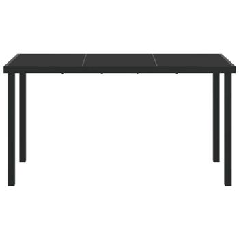 Gartentisch Schwarz 140x70x73 cm