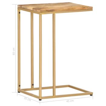Beistelltisch 35x45x65 cm Massivholz Mango