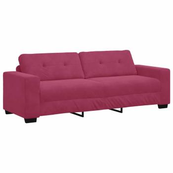 2-teiliges Sofa Set mit Kissen in Magenta