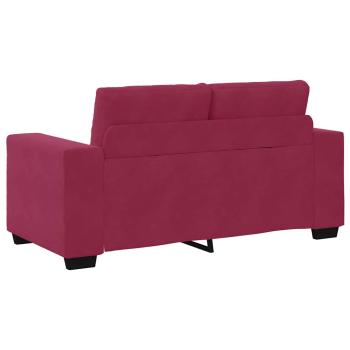 2-teiliges Sofa Set mit Kissen in Magenta