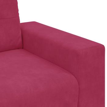 2-teiliges Sofa Set mit Kissen in Magenta