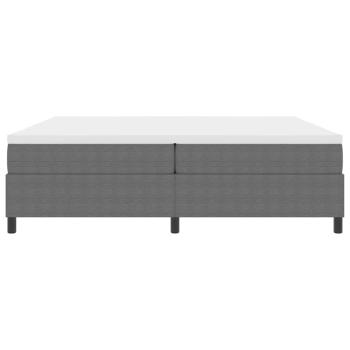 Boxspringbett mit Matratze Hellgrau 200x200 cm Cordstoff