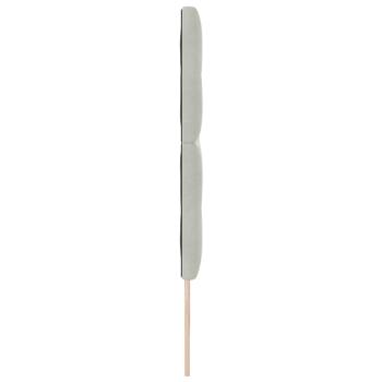 Kopfteil Knopf gepolstert Hellgrau 200 cm Samt