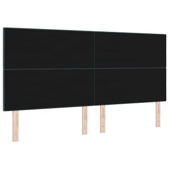 Kopfteil Mit Knöpfen Dunkelgrün 200 cm Samt