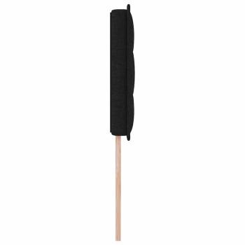 LED Kopfteil Linien Design Schwarz 80 cm Stoff