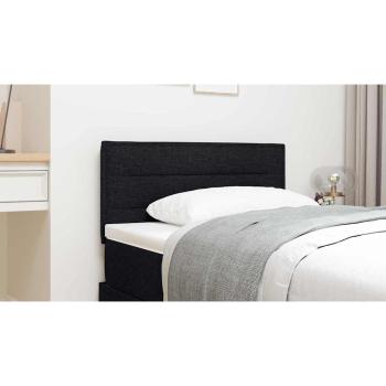 LED Kopfteil Linien Design Schwarz 80 cm Stoff