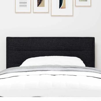 LED Kopfteil Linien Design Schwarz 80 cm Stoff