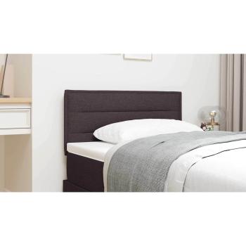 LED Kopfteil Linien Design Dunkelbraun 80 cm Stoff
