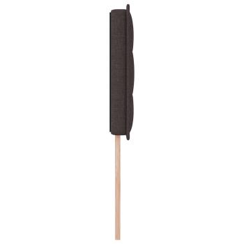 LED Kopfteil Linien Design Dunkelbraun 80 cm Stoff