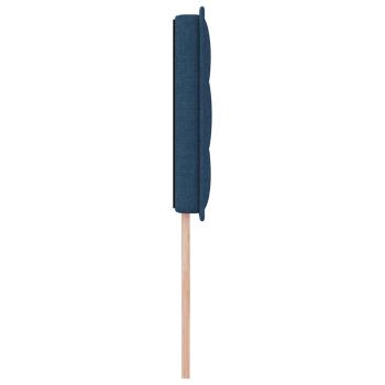 LED Kopfteil Linien Design Blau 100 cm Stoff