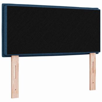 LED Kopfteil Linien Design Blau 100 cm Stoff