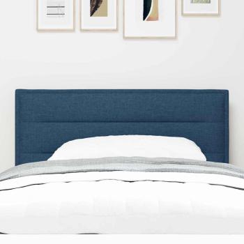 LED Kopfteil mit LED-Lichtleisten Blau 100 cm Stoff