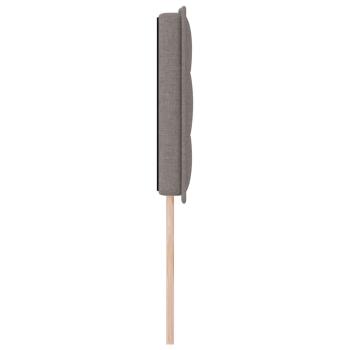 LED Kopfteil mit LED-Lichtleisten Taupe 144 cm Stoff