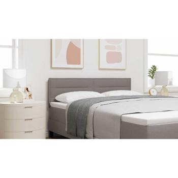 LED Kopfteil mit LED-Lichtleisten Taupe 144 cm Stoff
