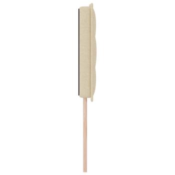 LED Kopfteil Linien Design Creme 72 cm Stoff