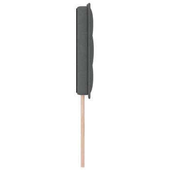 LED Kopfteil Linien Design Dunkelgrau 80 cm Stoff