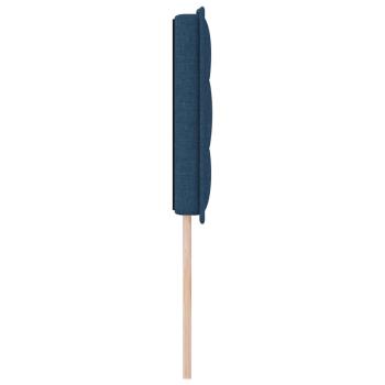 LED Kopfteil Linien Design Blau 160 cm Stoff