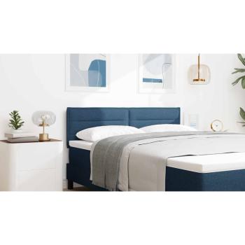 LED Kopfteil Linien Design Blau 160 cm Stoff