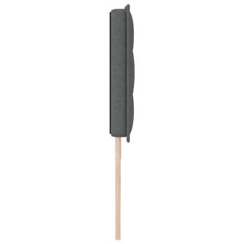 LED Kopfteil Linien Design Dunkelgrau 90 cm Stoff