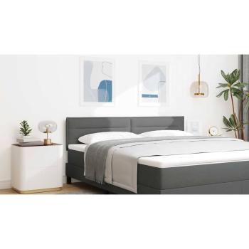 LED Kopfteil Linien Design Dunkelgrau 90 cm Stoff