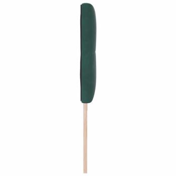 LED Kopfteil mit LED-Lichtleisten Grün 200 cm Samt