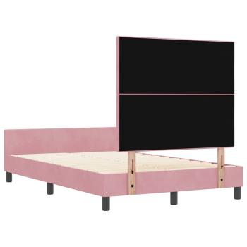 Rosa Samt Bettgestell 120x200 cm