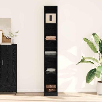ARDEBO.de - Kleiderschrank Schwarze Eiche - 30x50x200 cm, Aus Holzwerkstoff