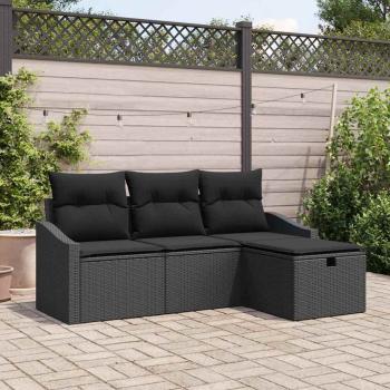 ARDEBO.de - Sofa Set 4 stk. Poly-Rattan