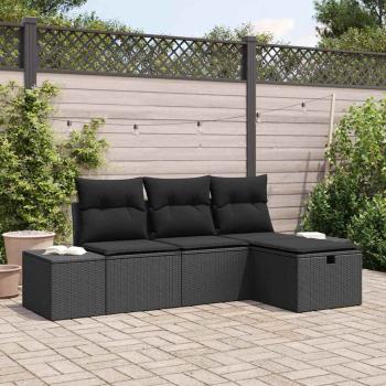 ARDEBO.de - Sofa Set 4 Stk. Poly-Rattan