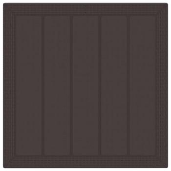 5-teiliges Garten-Dining-Set mit Kissen Braun Poly Rattan