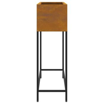 Hochbeet-Pflanzer 100x26x82 cm Wetterstahl