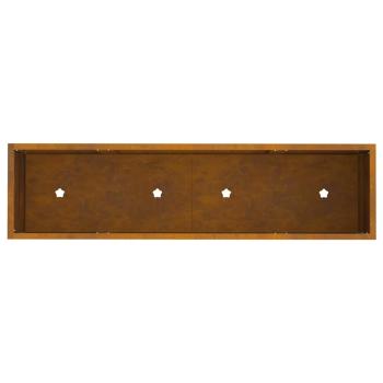 Hochbeet-Pflanzer 100x26x82 cm Wetterstahl