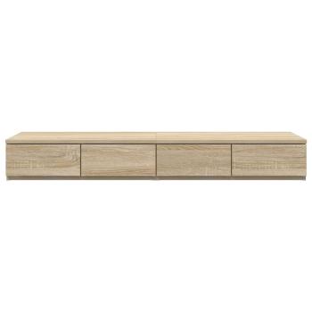 Bett Schubladen Sonoma Eiche 120x36.5x16.5 cm Holzwerkstoff
