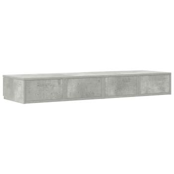 Bett Schubladen Beton Grau 120x36,5x16,5 cm