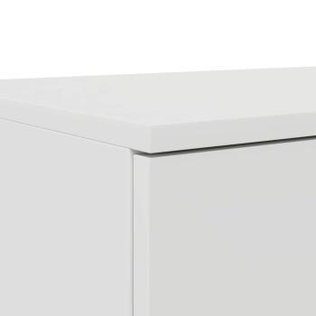 Nachttisch Weiß 160x36,5x16,5 cm aus MDF