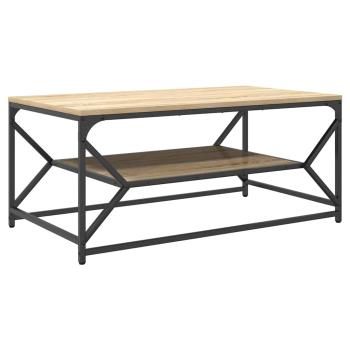 Couchtisch mit Regal Sonoma Eiche 90x50x40 cm Holzwerkstoff