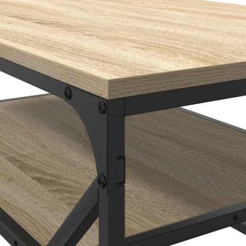 Couchtisch mit Regal Sonoma Eiche 90x50x40 cm Holzwerkstoff