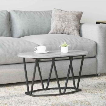 ARDEBO.de - Grauer Sonoma Couchtisch - 80x40x40.5 cm, Aus Holzwerkstoff und Metall
