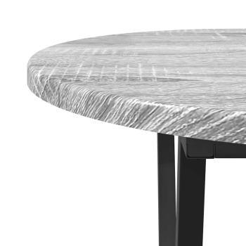 Grauer Sonoma Couchtisch - 80x40x40.5 cm, Aus Holzwerkstoff und Metall