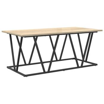 Couchtisch Sonoma Eiche 100x50x40 cm aus Holzwerkstoff und Metall