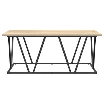 Couchtisch Sonoma Eiche 100x50x40 cm aus Holzwerkstoff und Metall