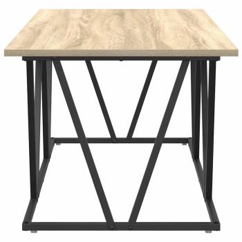 Couchtisch Sonoma Eiche 100x50x40 cm aus Holzwerkstoff und Metall