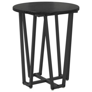 Beistelltischset aus 2 - Schwarze Eiche MDF und Metall